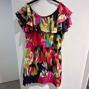 London Times NWT Off Shoulder Printed Dress